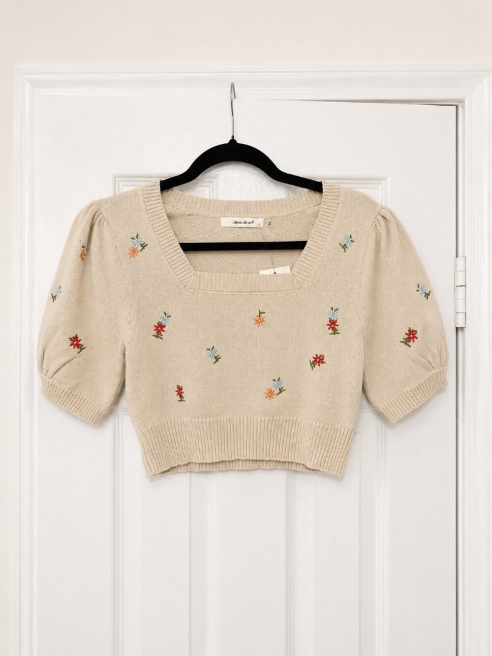 NWT Idem Ditto Cropped Knit Top